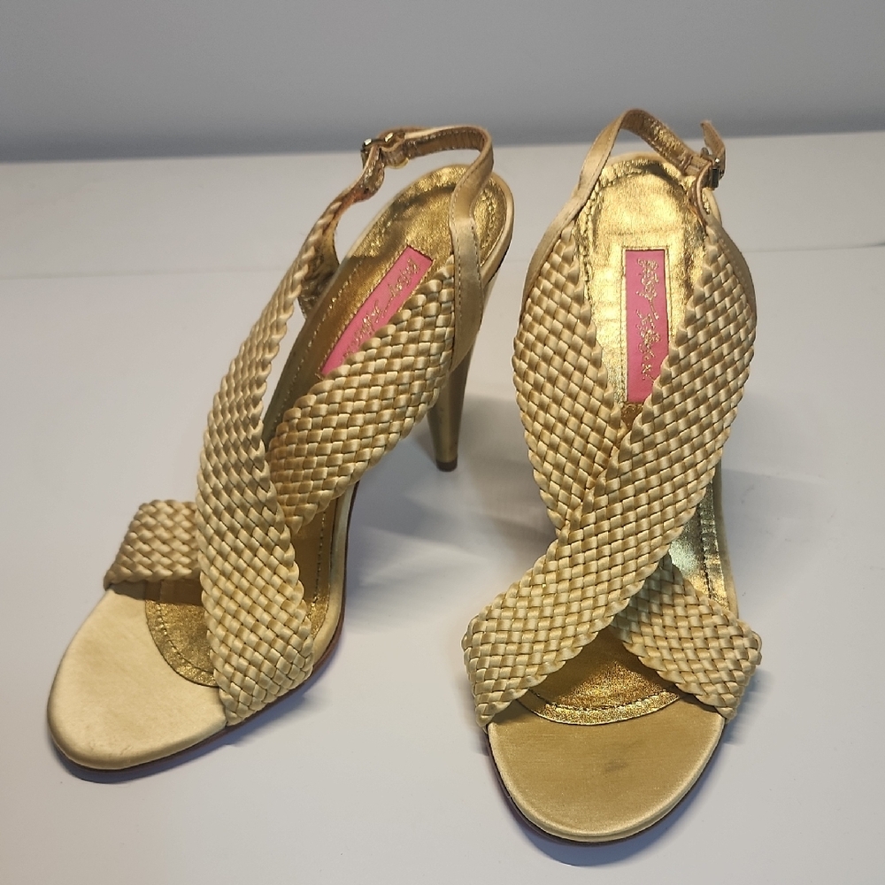 Betsey Johnson Gold Women's Heels Size 8
